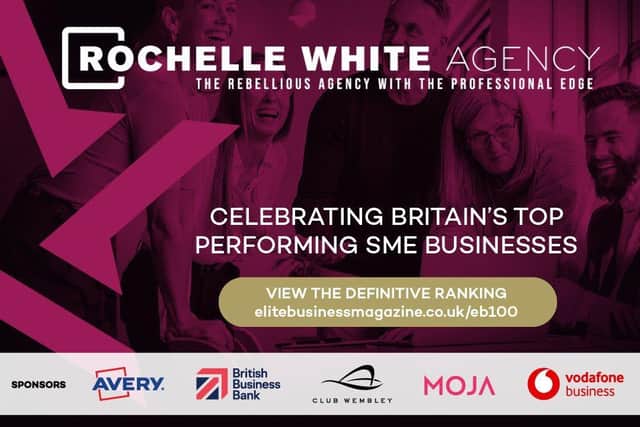 Rochelle White Agency celebrated being in the Top 100 SMEs in the UK.