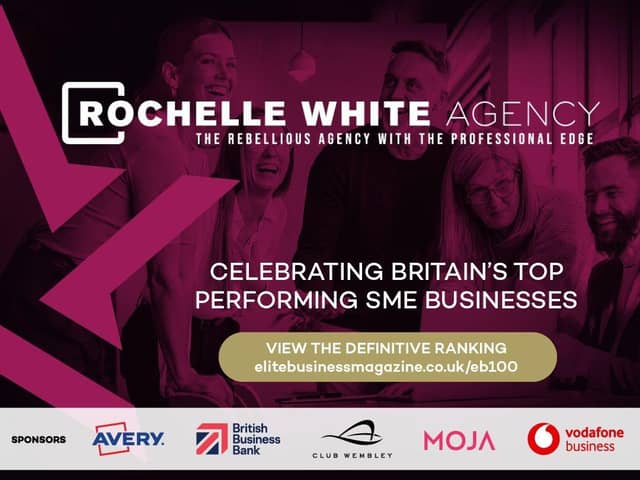 Rochelle White Agency celebrated being in the Top 100 SMEs in the UK.