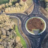 The new roundabout is on the H9 Groveway in MK