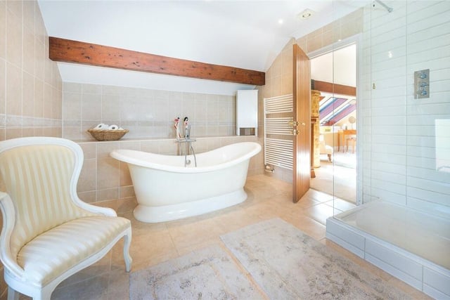 There is attention to detail throughout particularly the bath/shower fittings, oak flooring, double glazing, generous conservation roof lights, underfloor heating on the ground floor, ceiling light tunnels, marble tiling and Grohe bathroom taps.