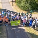 Staff and volunteers from The Parks Trust celebrate the award