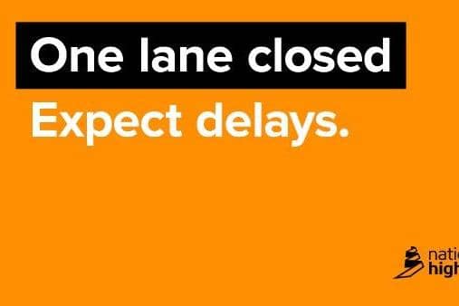 A lane is closed on the M1 at MK and trains are also being cancelled