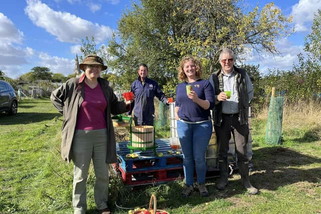 The Amazing Grace Community Orchard has been planted by volunteers from the local community in Olney