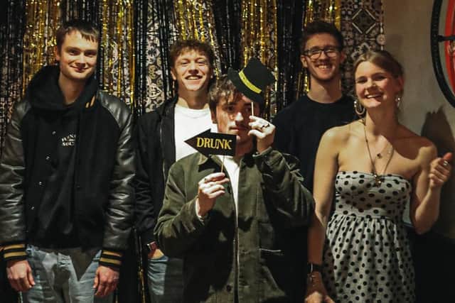 Tiebreak pictured during a launch party for their first single Makeshift, held at The Kensington in Great Holm. Photo by Wren Carey.