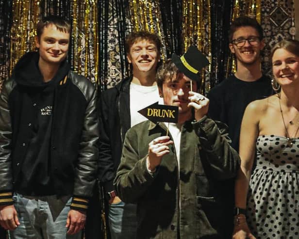 Tiebreak pictured during a launch party for their first single Makeshift, held at The Kensington in Great Holm. Photo by Wren Carey.