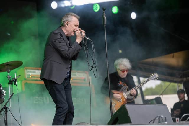 The Jesus & Mary Chain on stage at The National Bowl in Milton Keynes on Sunday, June 22, 2025. Photo by David Jackson.