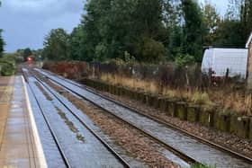 Heavy rainfall has waterlogged the Marston Vale line between Bedford and Bletchley - forcing it to close