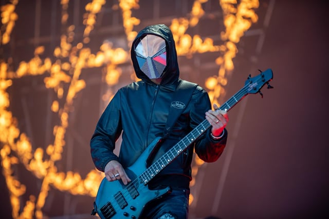 Muse on stage at the National Bowl in Milton Keynes on Sunday, June 25, 2023. Photo by David Jackson.