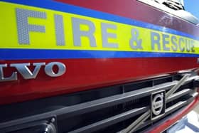 Two fire crews were called to a two-car crash in Monkston last night, with three people injured during the collision