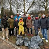 Full marks to this group of volunteers who organised a litter pick in Newport Pagnell last month