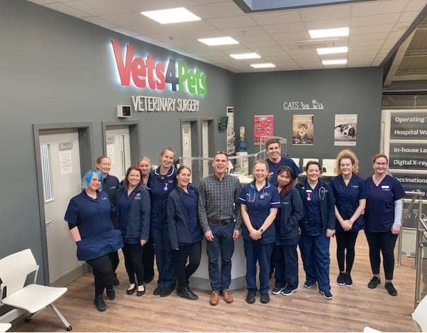 The Vets4Pets team in Milton Keynes