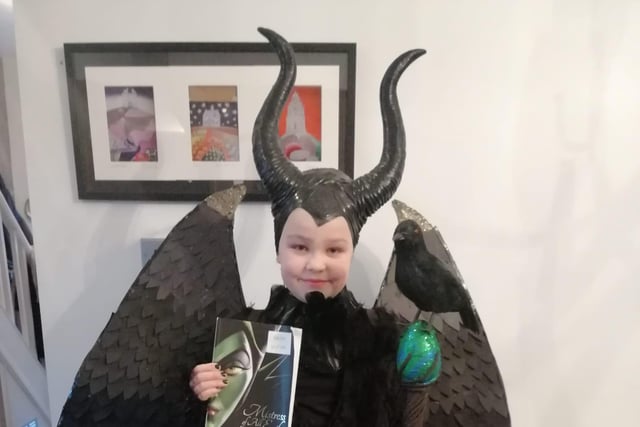 World Book Day 28. Bella aged 10 dressed as Malificent.