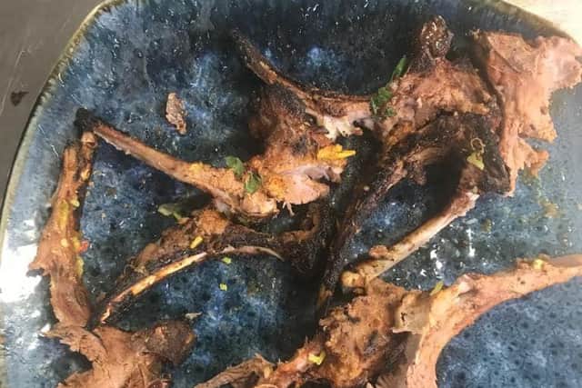 The woman claimed she's found a piece of plastic wrapper in her food - after she'd eaten it all