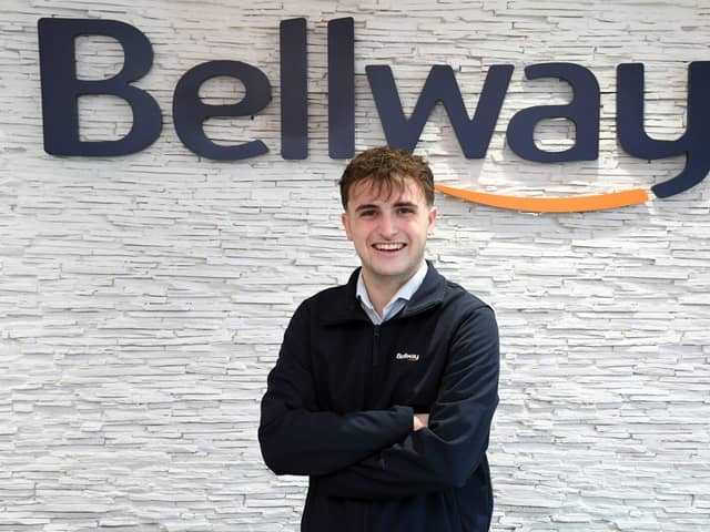 Ollie Wynne-Williams has been highly commended in Bellway’s Apprentice of the Year Awards.