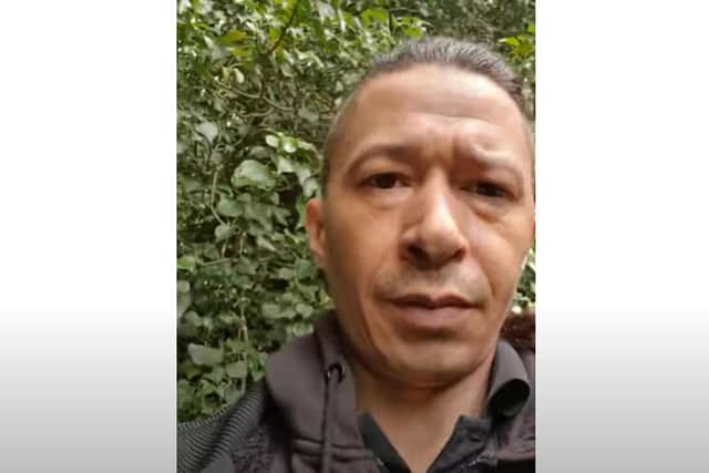 Shane DaSilva Anderson,  38,  has been living rough on an island in the middle of a Milton Keynes lake for more than a year now.