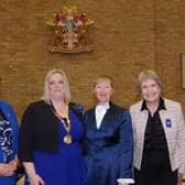New Mayor of MK Amanda Marlow was presented with her chain of office at the council's annual meeting