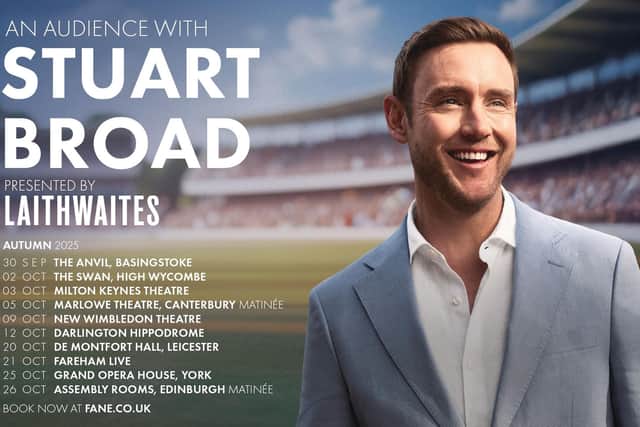 Audiences can hear Stuart Broad share stories from some truly unforgettable moments in Milton Keynes this October