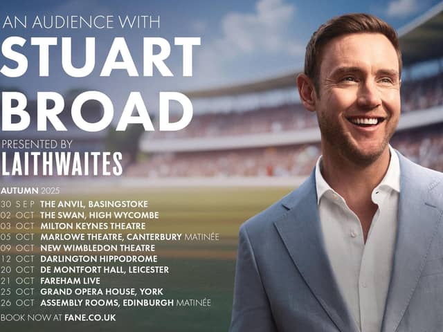 Audiences can hear Stuart Broad share stories from some truly unforgettable moments in Milton Keynes this October