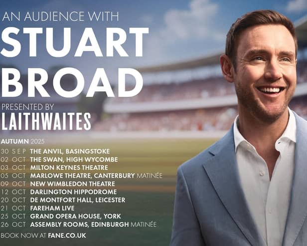 Audiences can hear Stuart Broad share stories from some truly unforgettable moments in Milton Keynes this October