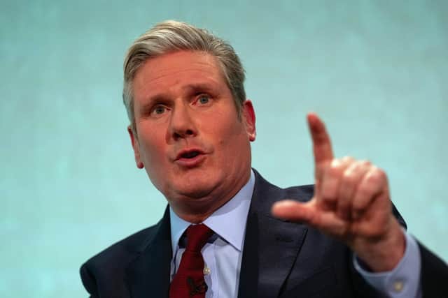 Sir Keir Starmer giving a talk last month. (Photo by Carl Court/Getty Images)
