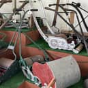 The collection of old lawnmowers can be seen at Milton Keynes Museum