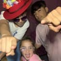 The Childish! members Johnson, Kale and Indiana Harris-Herbert.