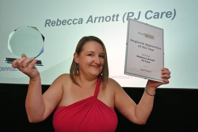 Rebecca Arnott won last year's Peterborough Apprentice of the Year award