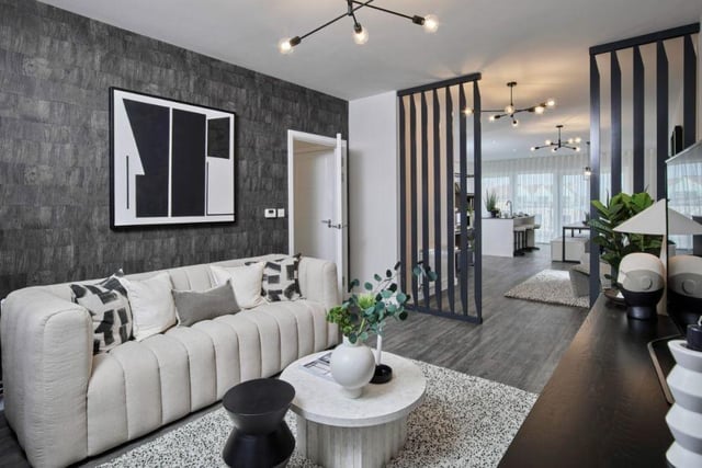 The living room area