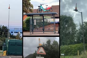 Traffic cones, bikes and scooters are appearing in very unlikely places in Milton Keynes - thanks to am mysterious 'Cone Master'