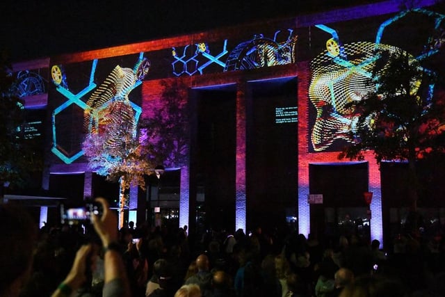 Crowds showed their appreciation of the lights