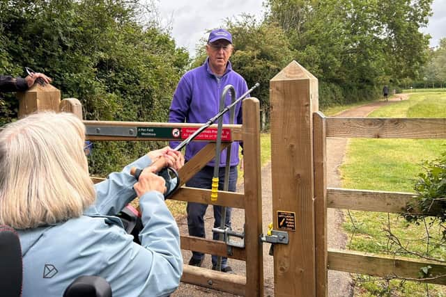 New wheelchair-friendly gates have been installed in Ouzel Valley Park