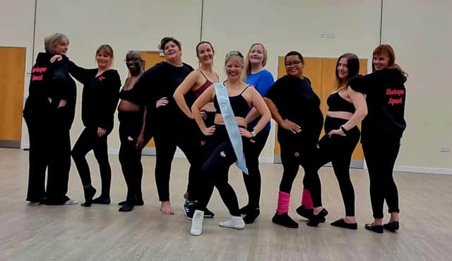CLICK Arts Burlesque Squad perform -in their uniforms provided by local MK Sikh community business RAUR Gymwear