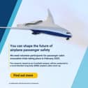 Airplane evacuation trials are taking place at Cranfield University