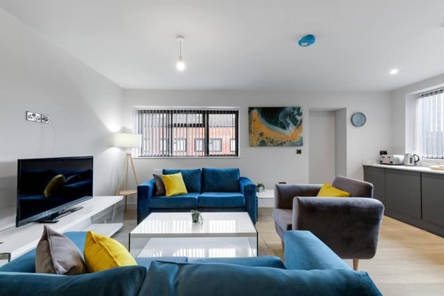 The living area is one of the flats