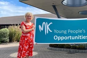 Cllr Zoe Nolan and Mac Heath, director of Children’s Services at Milton Keynes Council, outside the venue for MK’s next Opportunities Fair