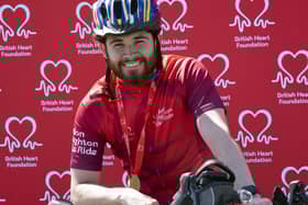 Jack was among hundreds cycling 54 miles from London Clapham Common to the Brighton seafront for the BHF. Photo: Danny Fitzpatrick / DFphotography