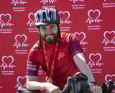 Jack was among hundreds cycling 54 miles from London Clapham Common to the Brighton seafront for the BHF. Photo: Danny Fitzpatrick / DFphotography