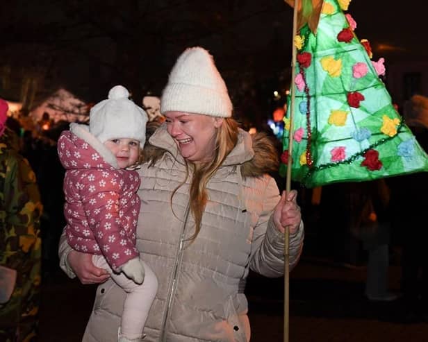 The Lantern Parade on Saturday set off as it got dark with all the family enjoying in the fun