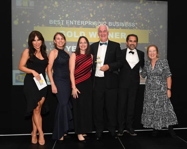 Yellowyoyo receiving one of their Gold Awards