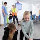 Children become mini medics at Amazon fulfilment centre in Milton Keynes
