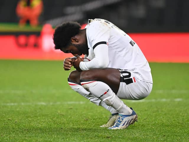 Matt Dennis was one of four forwards on the pitch on Tuesday night but barely made an impact for MK Dons