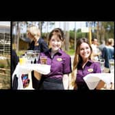 Center Parcs Woburn Forest on its official opening on June 6 2014 (left) and celebrating its 10th anniversary this week. Photo: Center Parcs
