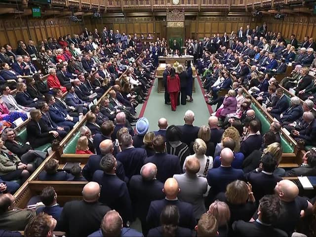 MPs gathered to hear the result of the vote on the Terminally Ill Adults (End of Life) Bill. PIC: House of Commons/UK Parliament/PA Wire