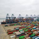 Thousands of shipping containers at the Port of Felixstowe in Suffolk