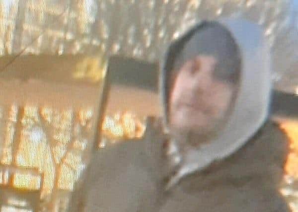Police want to speak to this man in relation to the incident