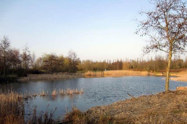 The Blue Lagoon is between Newton Leys and the Lakes Estate in Bletchley