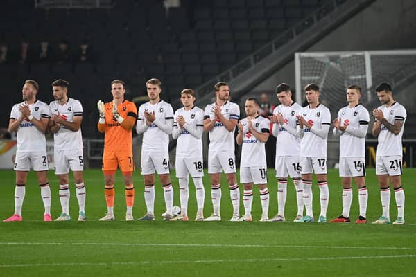MK Dons could go unchanged tomorrow for the visit of the Robins to Stadium MK