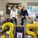 Field House Day Nursery colleagues in Buckingham cycled 350km on exercise bikes