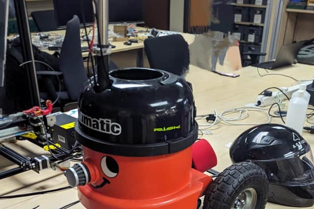 The prototype ride-on Henry Hoover