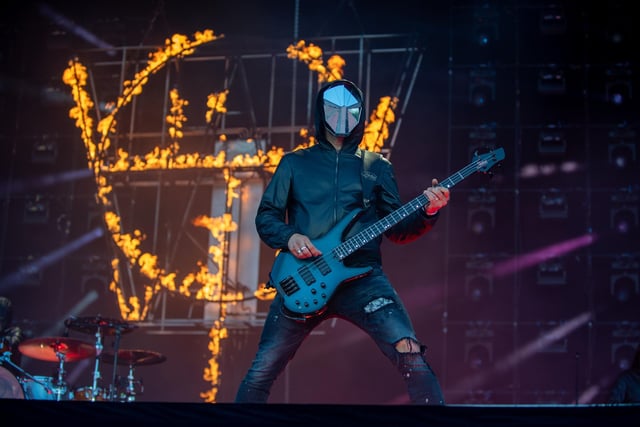 Muse on stage at the National Bowl in Milton Keynes on Sunday, June 25, 2023. Photo by David Jackson.